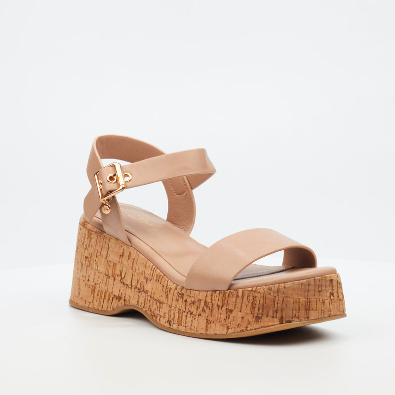 Miss Black Melbec 1 Wedge - Taupe footwear Miss Black   