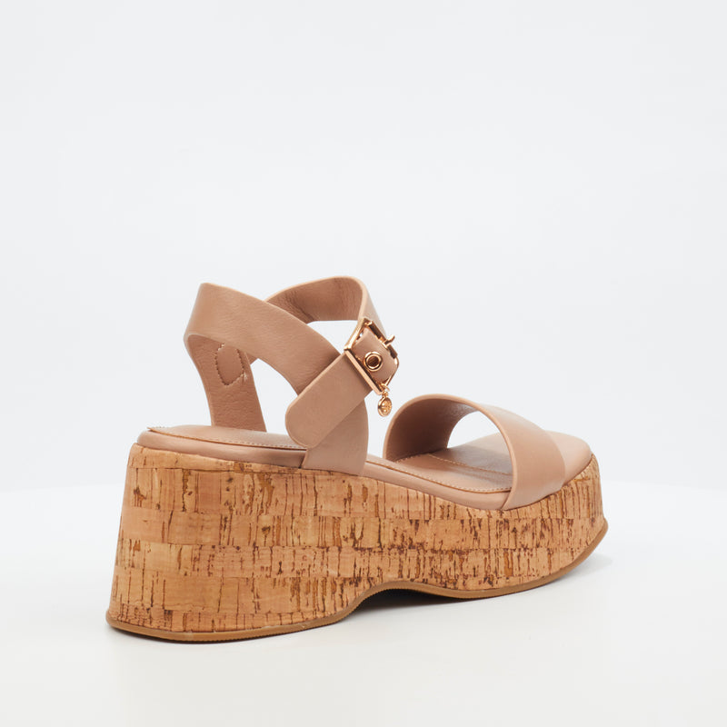 Miss Black Melbec 1 Wedge - Taupe footwear Miss Black   