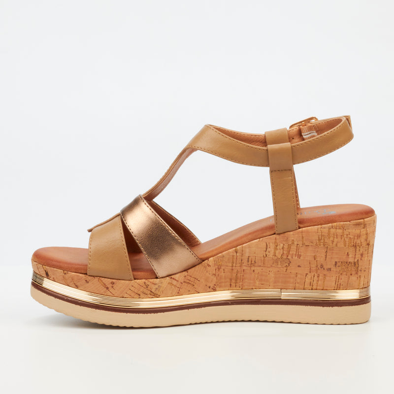 Butterfly Feet Melinda 1 Wedge - Taupe footwear Butterfly Feet