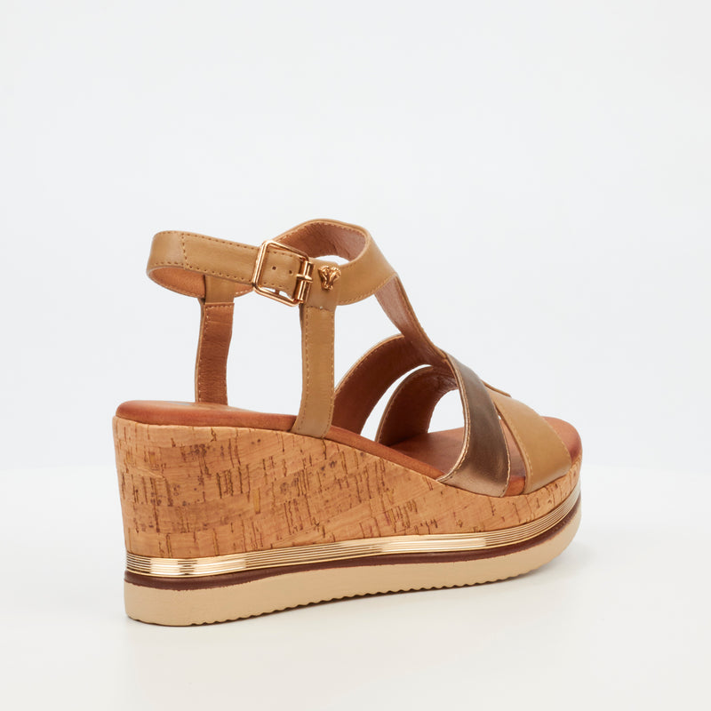 Butterfly Feet Melinda 1 Wedge - Taupe footwear Butterfly Feet