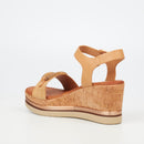 Butterfly Feet Melinda 3 Wedge - Beige footwear Butterfly Feet
