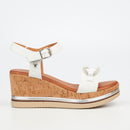 Butterfly Feet Melinda 3 Wedge - White footwear Butterfly Feet