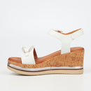 Butterfly Feet Melinda 3 Wedge - White footwear Butterfly Feet