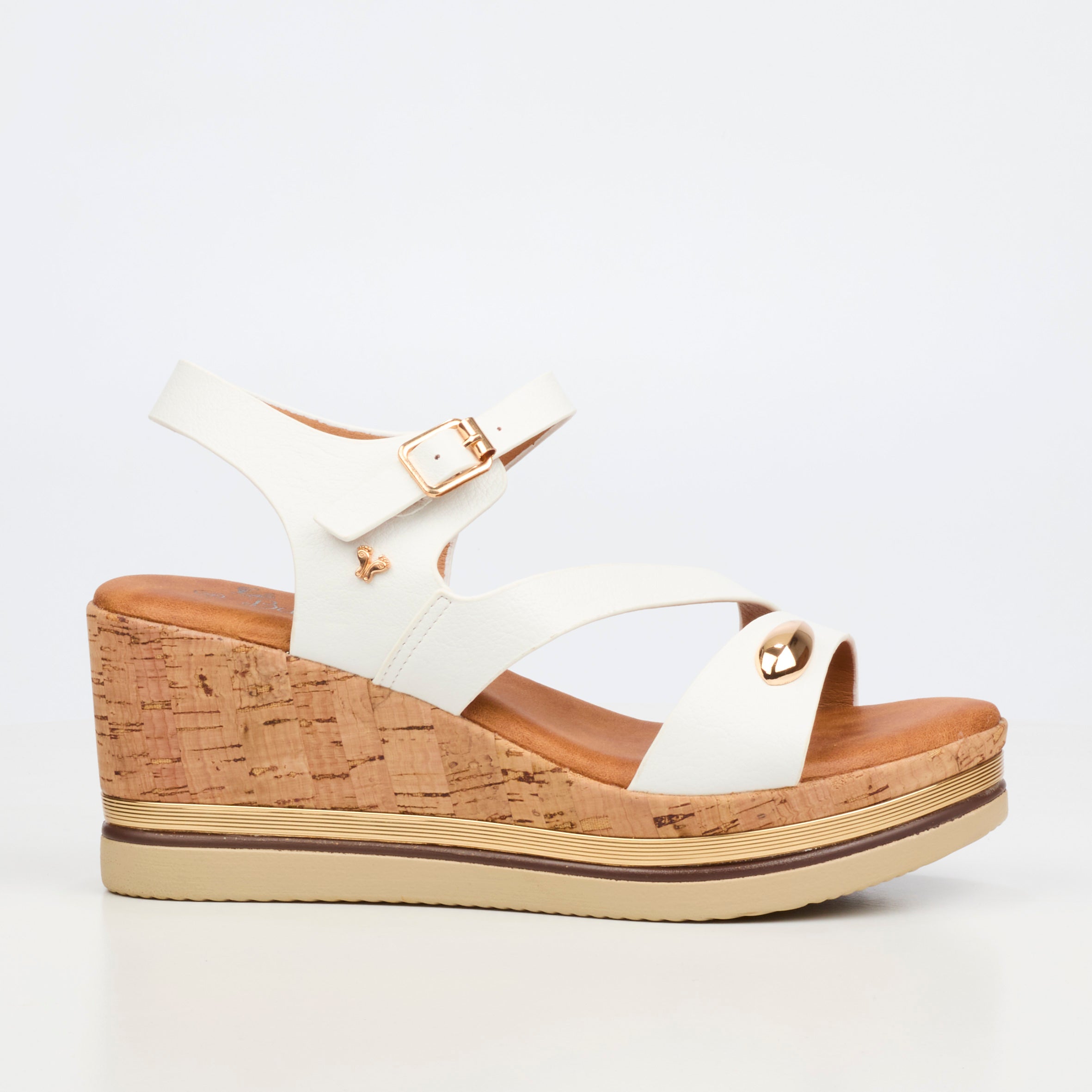 Butterfly Feet Melinda 4 Wedge - White footwear Butterfly Feet