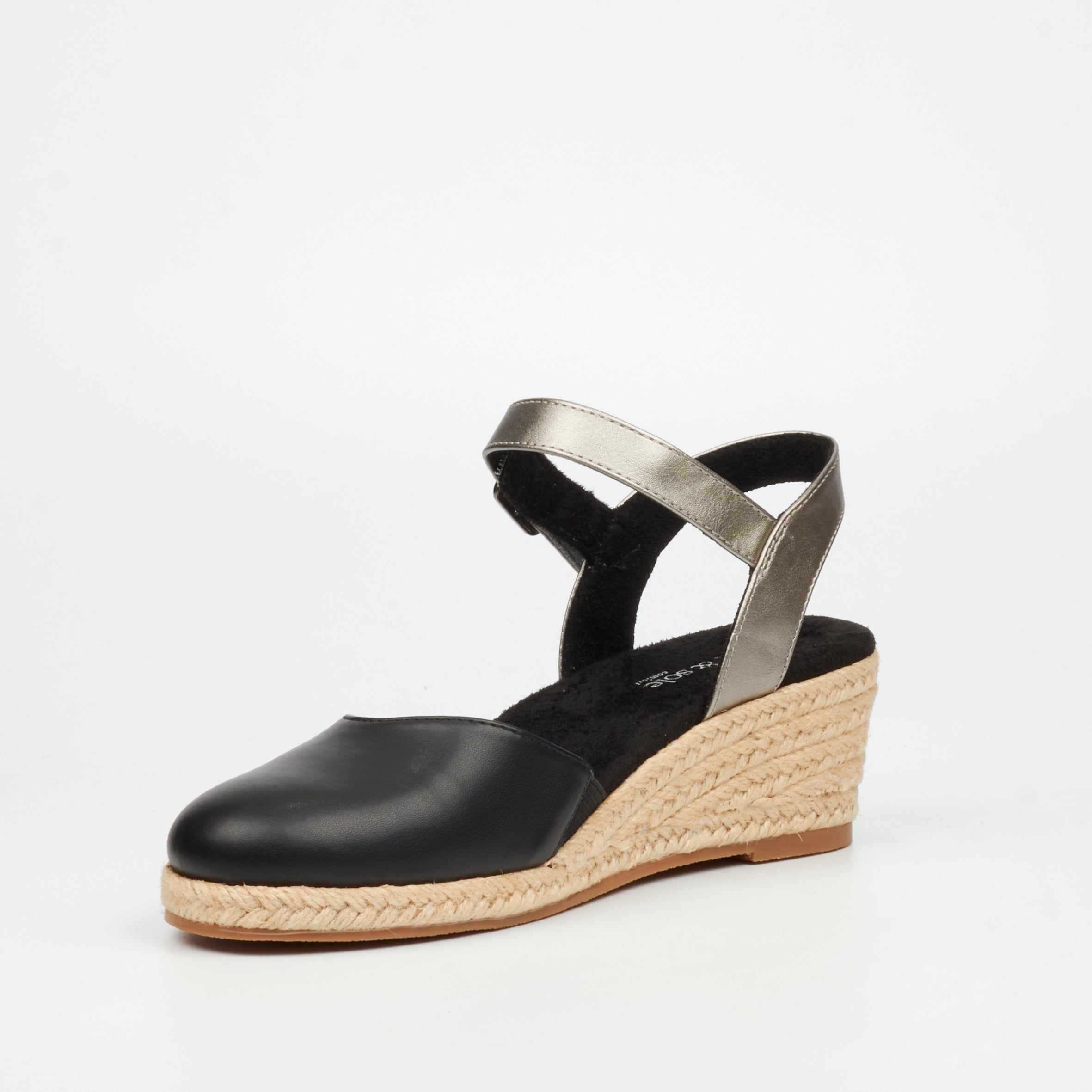 Heart & Sole Meraldi 1 Wedge - Black