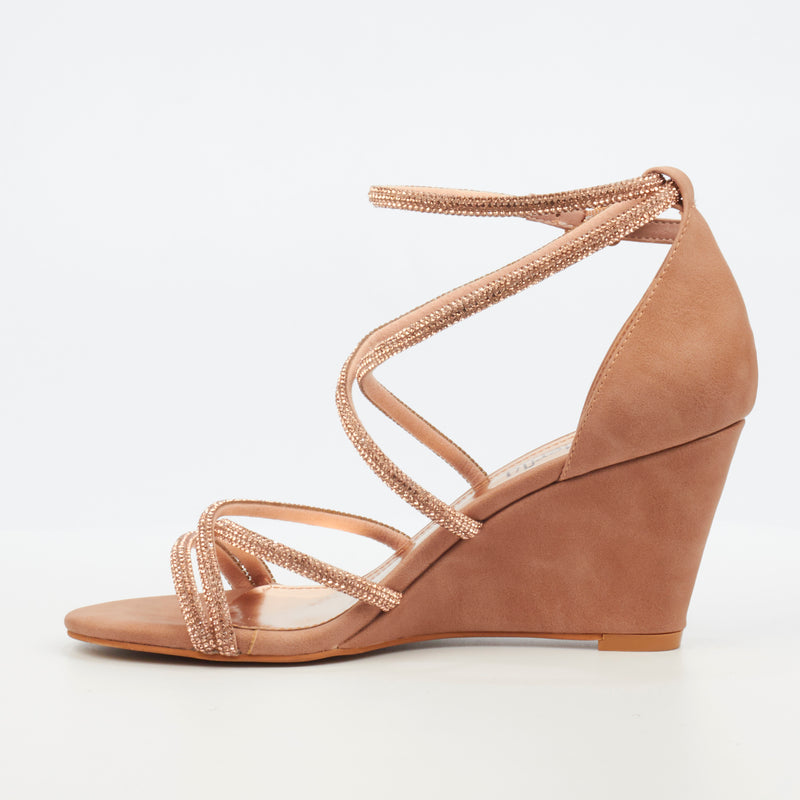 Butterfly Feet Mercia 1 Wedge - Rose Gold footwear Butterfly Feet   