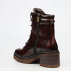 Miss Black Mercy 2 Ankle Boots Faux Leather - Chocolate footwear Miss Black
