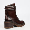 Miss Black Mercy 2 Ankle Boots Faux Leather - Chocolate footwear Miss Black