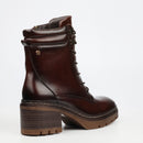 Miss Black Mercy 2 Ankle Boots Faux Leather - Chocolate