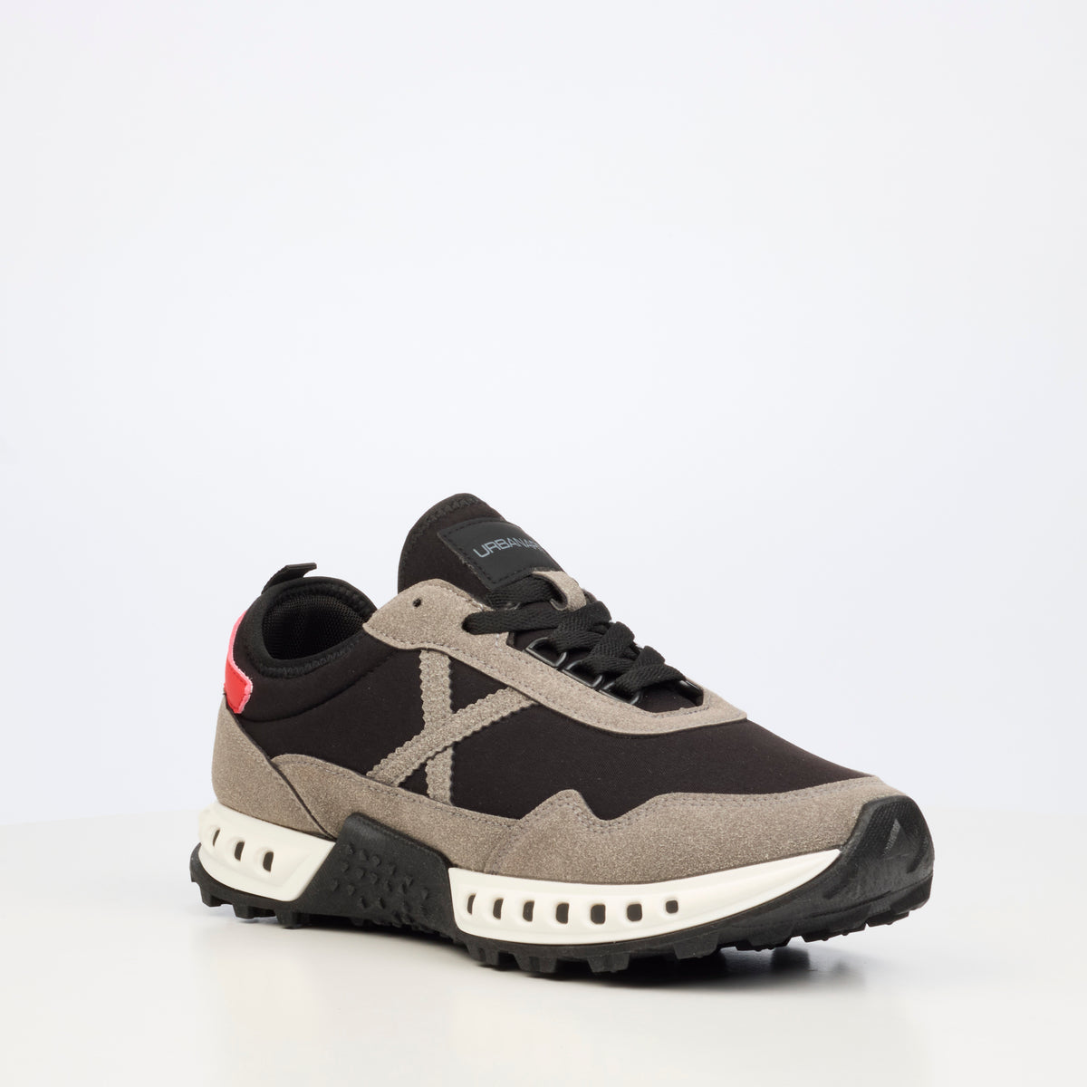 Urbanart Metro 2 Faux Nubuck / Nylon Sneaker - Black