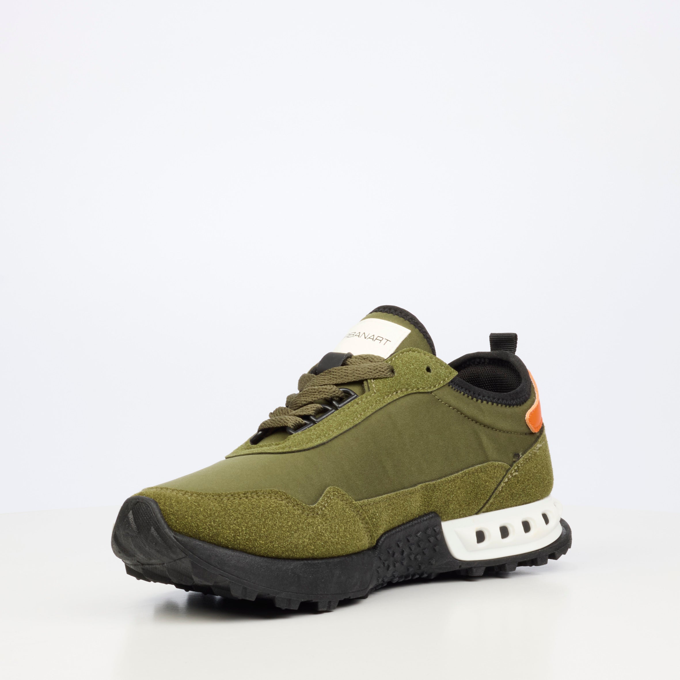 Urbanart Metro 2 Faux Nubuck / Nylon Sneaker - Olive