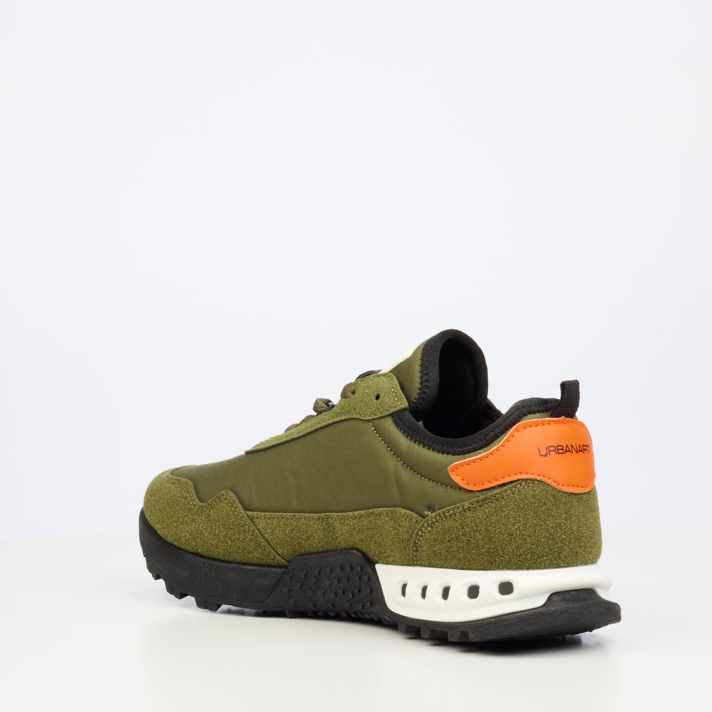 Urbanart Metro 2 Faux Nubuck / Nylon Sneaker - Olive