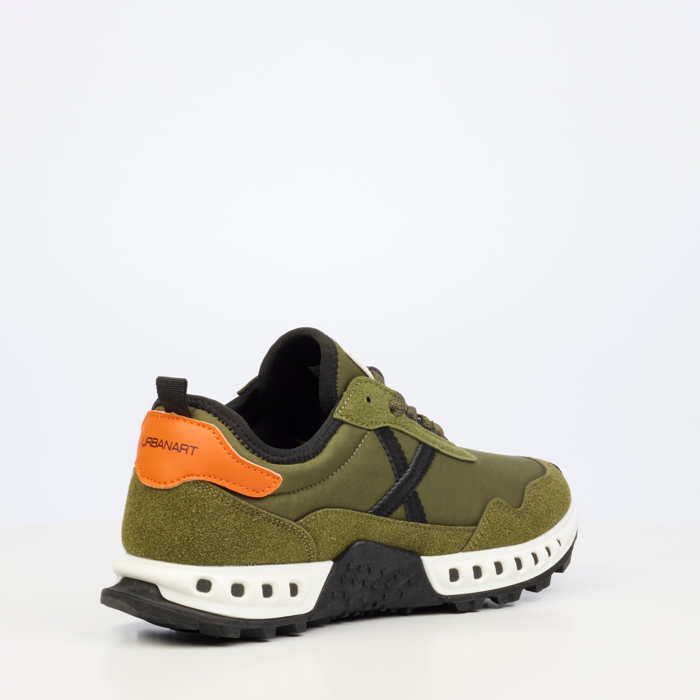 Urbanart Metro 2 Faux Nubuck / Nylon Sneaker - Olive