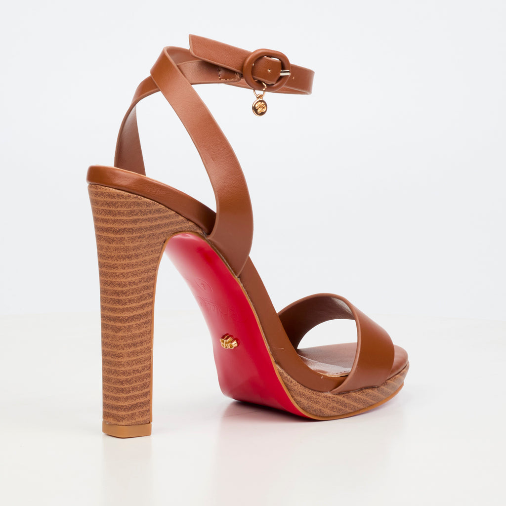 Miss Black Mia 1 High Heel - Tan