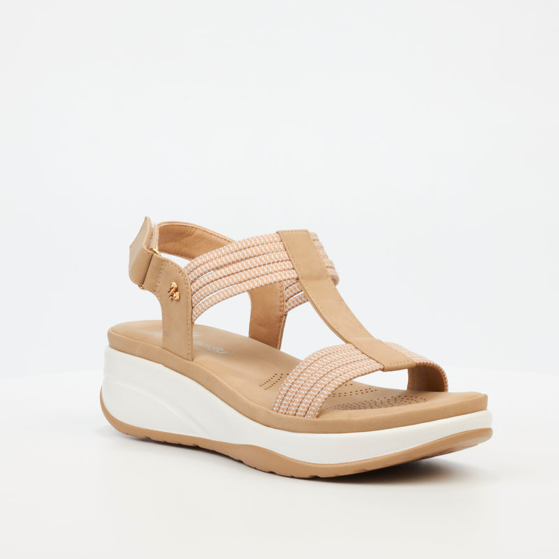 Butterfly Feet Mieko 1 Flatform - Beige footwear Butterfly Feet   