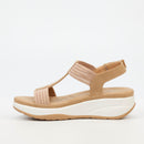 Butterfly Feet Mieko 1 Flatform - Beige footwear Butterfly Feet