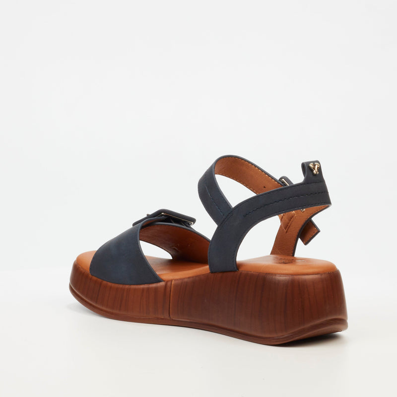 Butterfly Feet Mika 1 Flatform - Navy footwear Butterfly Feet   