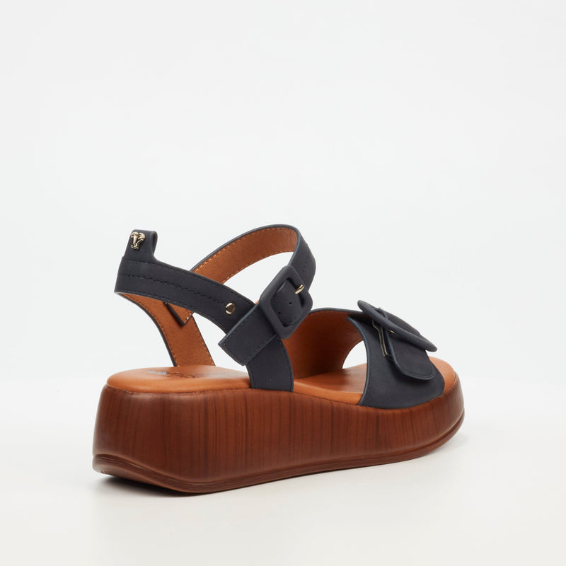 Butterfly Feet Mika 1 Flatform - Navy footwear Butterfly Feet   