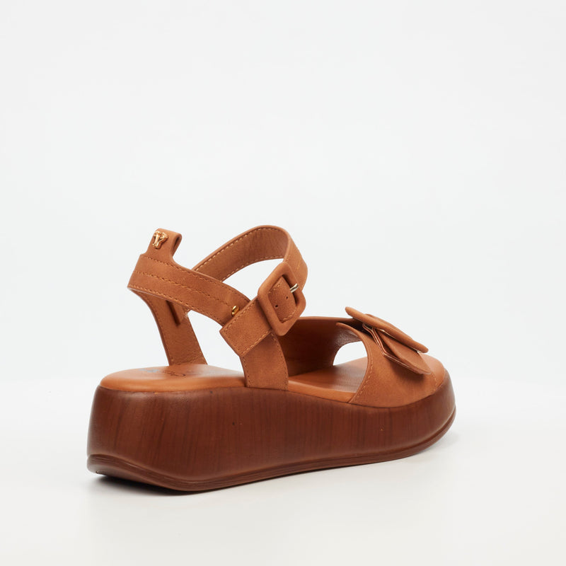 Butterfly Feet Mika 1 Flatform - Tan footwear Butterfly Feet   