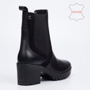 Nicci Tyler Miller 1 Handcrafted Leather Ankle Boot - Black footwear Nicci Tyler