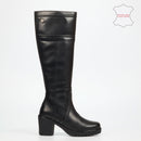 Nicci Tyler Miller 3 Genuine Leather High Boot - Black footwear Nicci Tyler