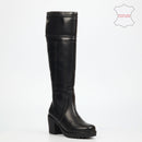 Nicci Tyler Miller 3 Genuine Leather High Boot - Black footwear Nicci Tyler