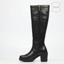 Nicci Tyler Miller 3 Genuine Leather High Boot - Black footwear Nicci Tyler