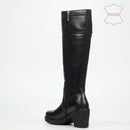 Nicci Tyler Miller 3 Genuine Leather High Boot - Black footwear Nicci Tyler