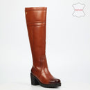 Nicci Tyler Miller 3 Genuine Leather High Boot - Tan footwear Nicci Tyler