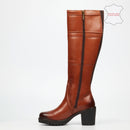 Nicci Tyler Miller 3 Genuine Leather High Boot - Tan footwear Nicci Tyler