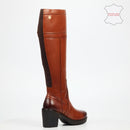 Nicci Tyler Miller 3 Genuine Leather High Boot - Tan footwear Nicci Tyler