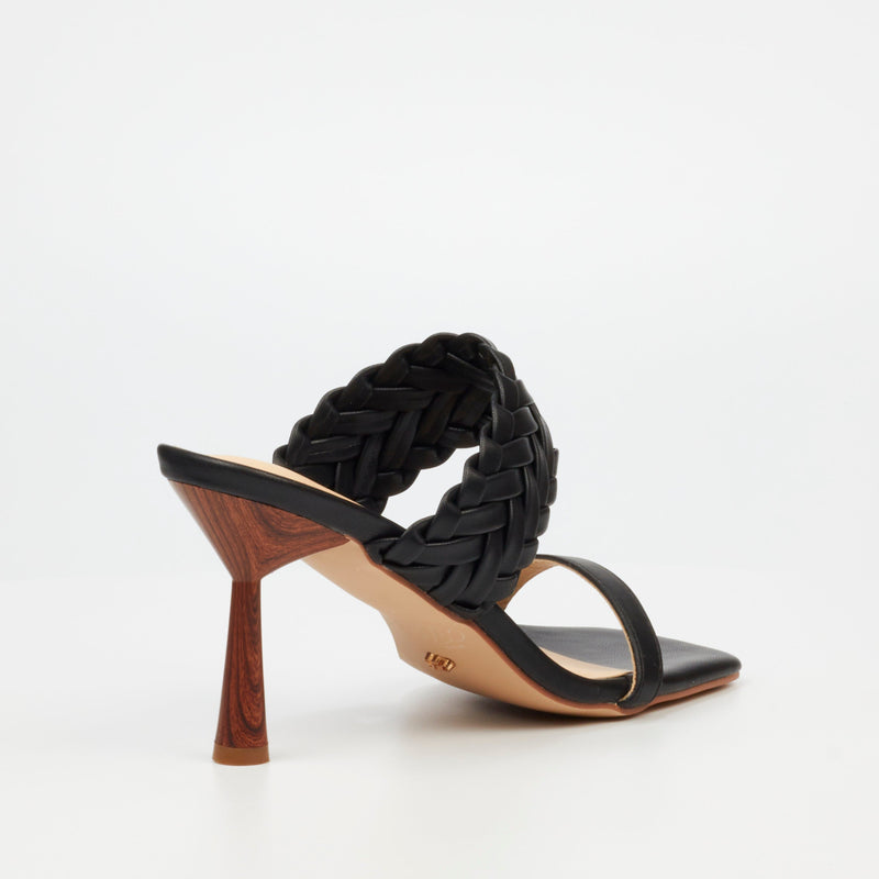 Miss Black Mocha 1 Heel - Black footwear Miss Black   