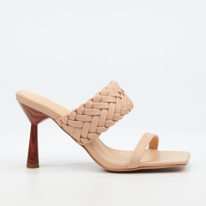 Miss Black Mocha 1 Heel - Nude footwear Miss Black   