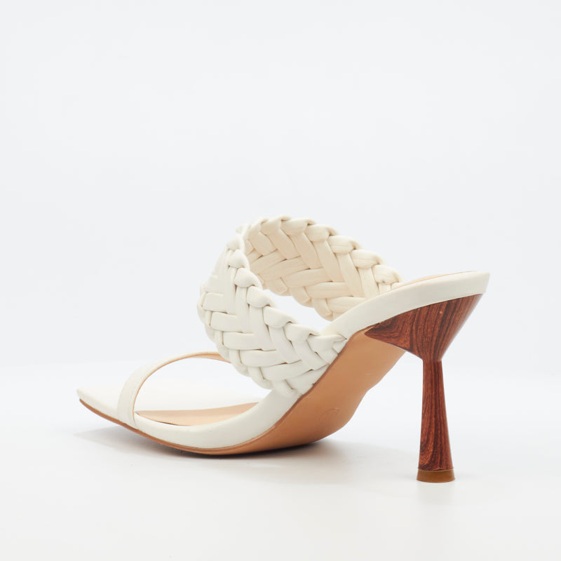 Miss Black Mocha 1 Heel - White footwear Miss Black   