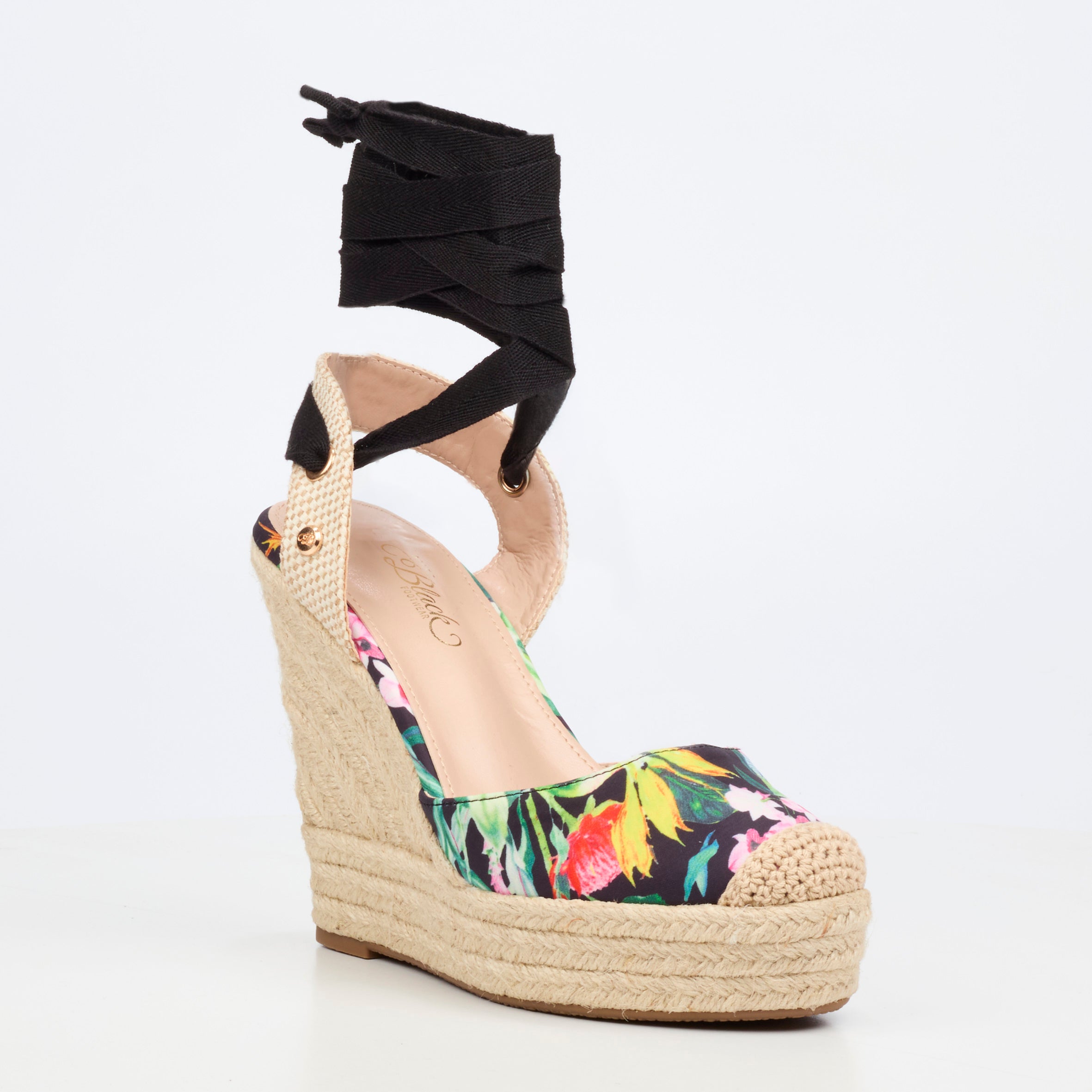 Miss Black Moniker 10 Wedge - Black footwear Miss Black