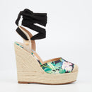 Miss Black Moniker 10 Wedge - Black footwear Miss Black