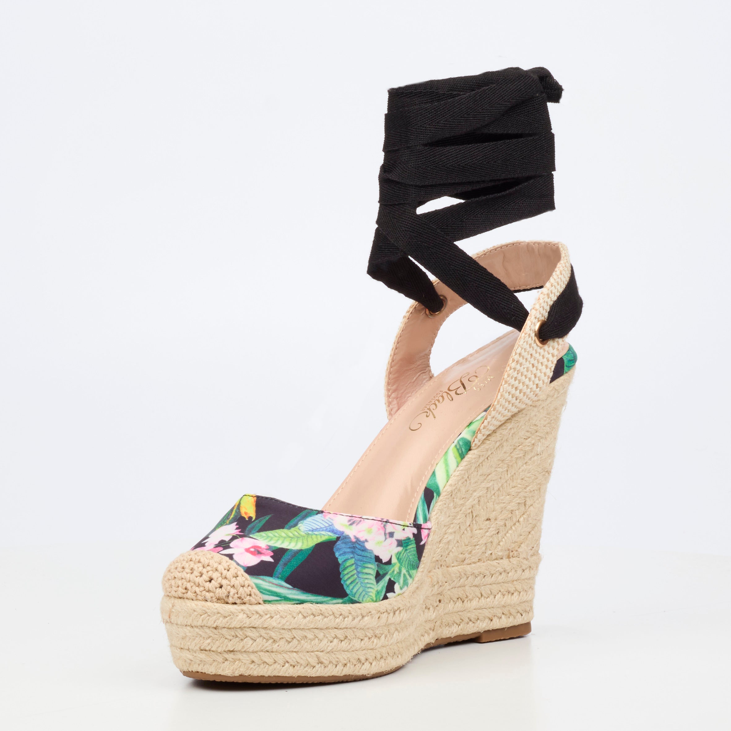 Miss Black Moniker 10 Wedge - Black footwear Miss Black