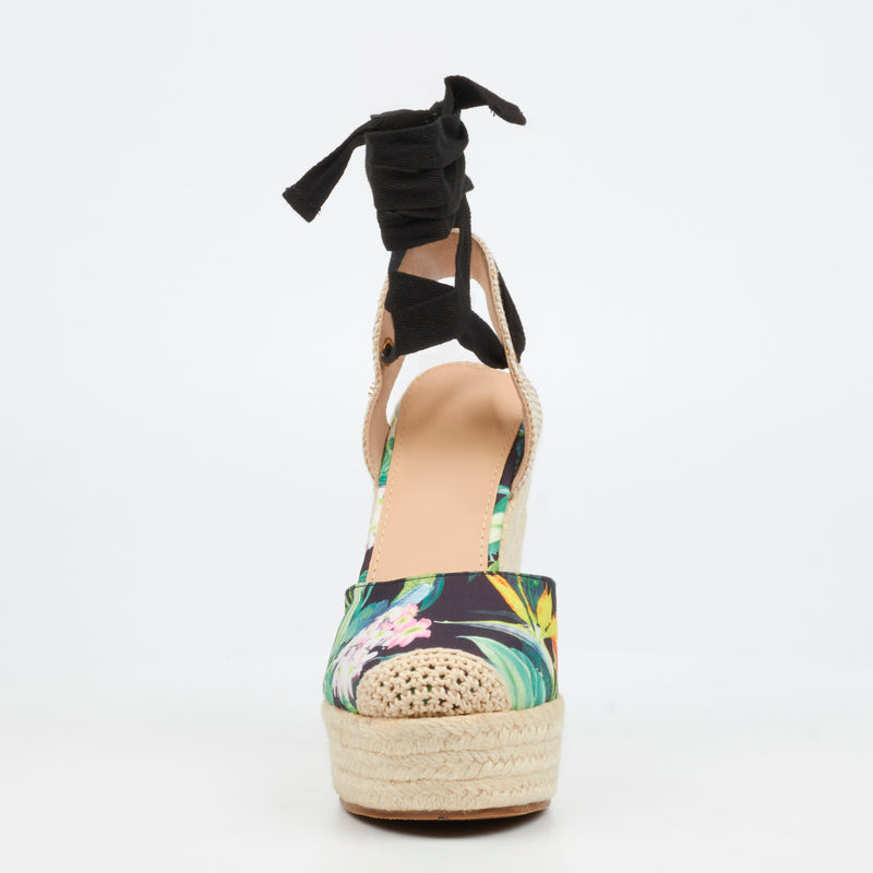 Miss Black Moniker 10 Wedge - Black footwear Miss Black