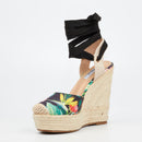 Miss Black Moniker 10 Wedge - Black footwear Miss Black
