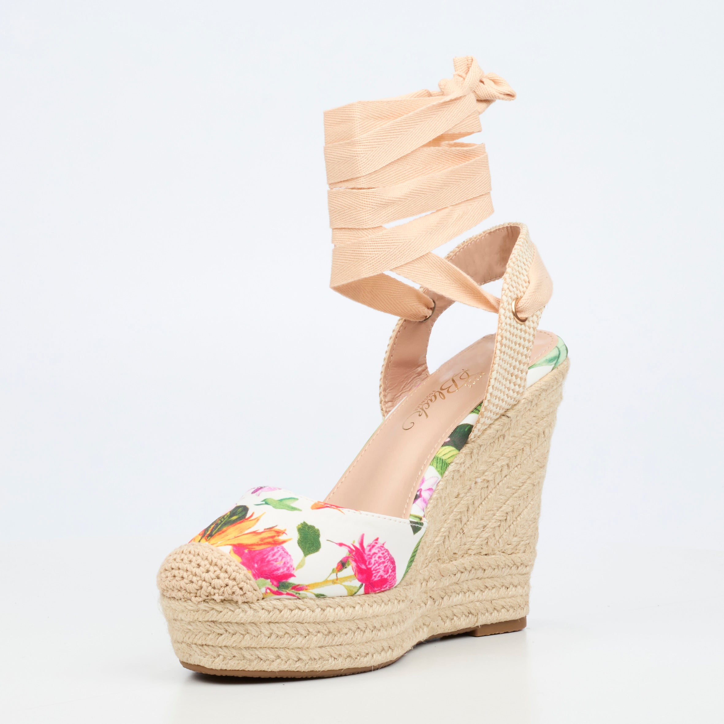 Miss Black Moniker 10 Wedge - White footwear Miss Black