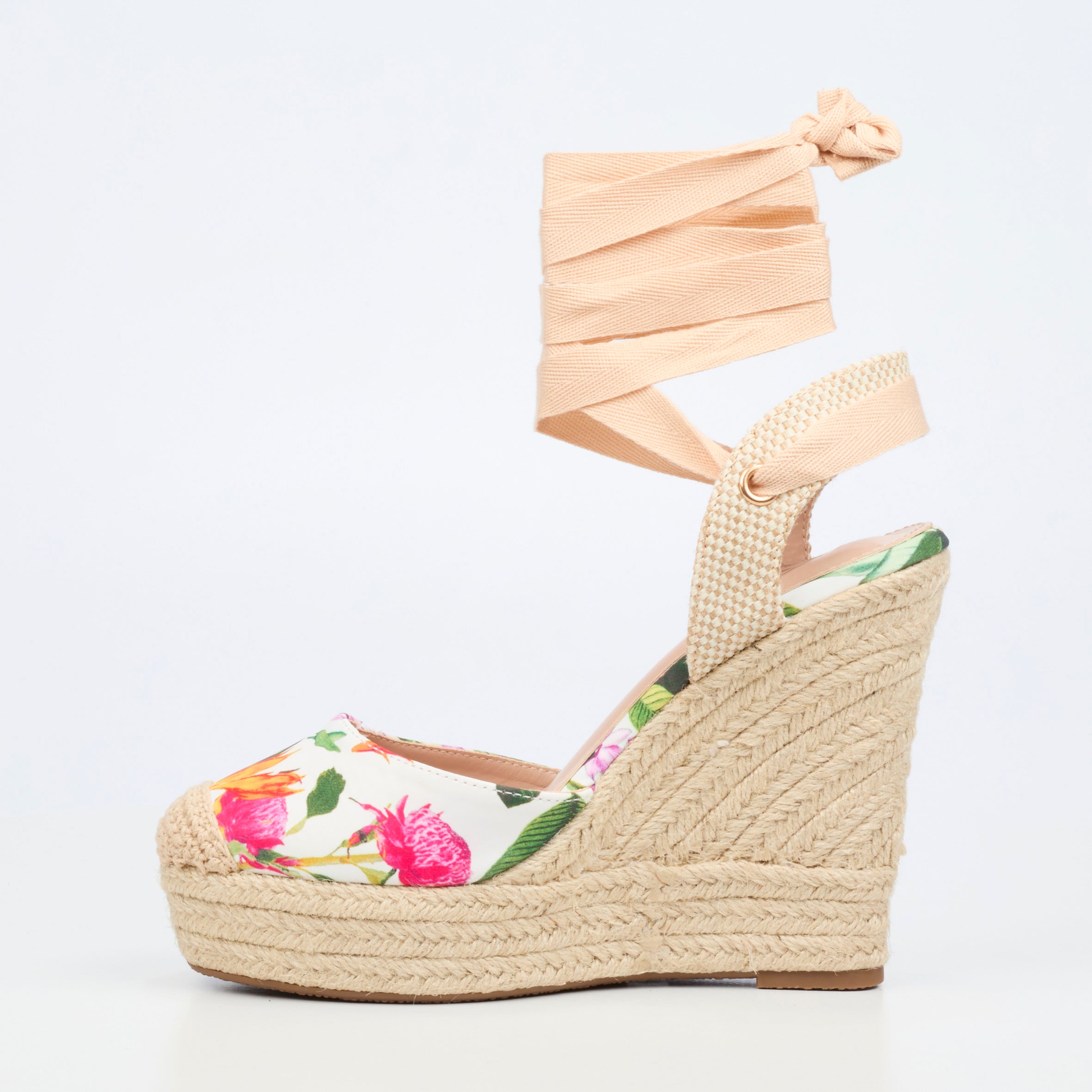 Miss Black Moniker 10 Wedge - White footwear Miss Black