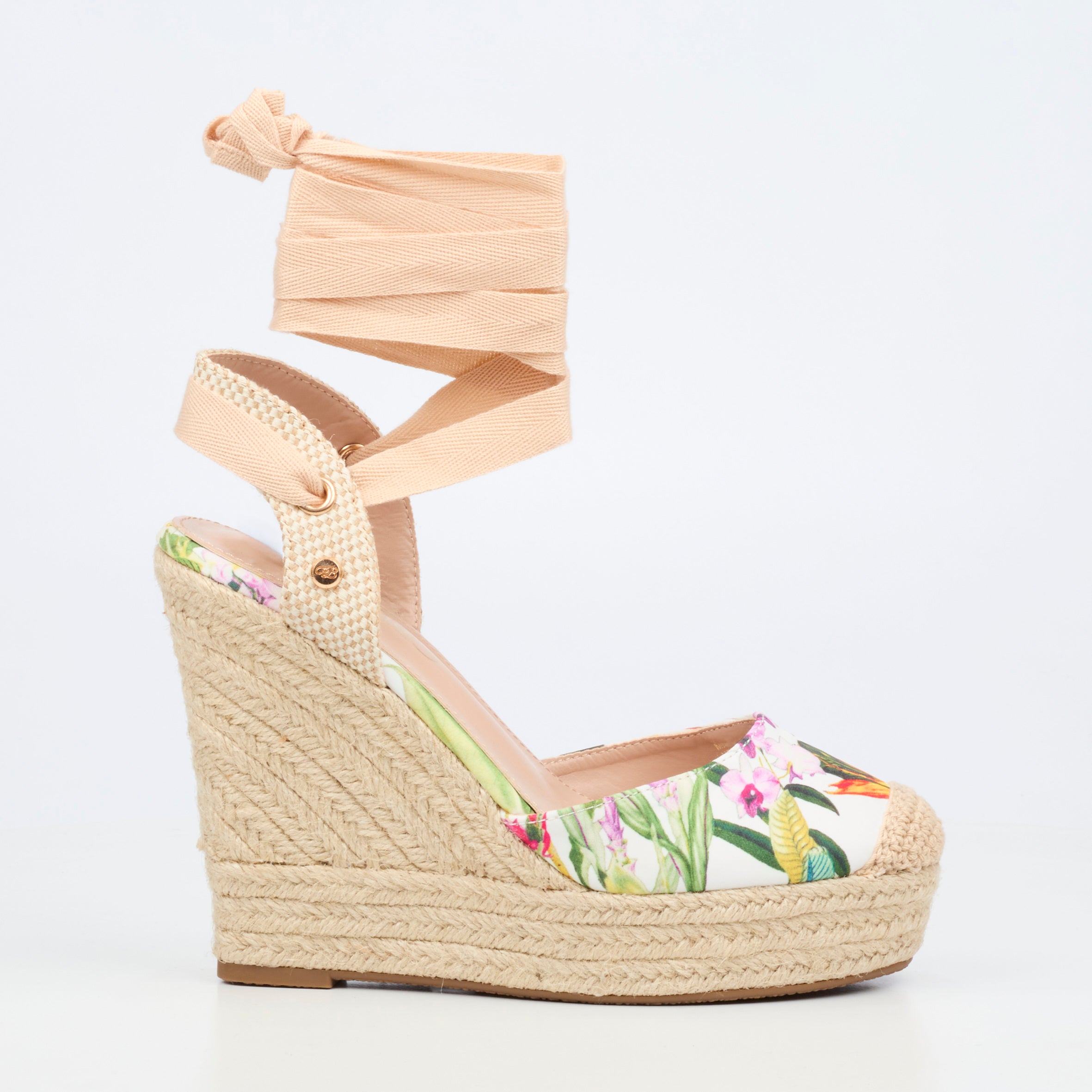 Miss Black Moniker 10 Wedge - White footwear Miss Black