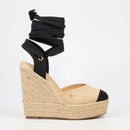 Miss Black Moniker 11 Wedge - Black footwear Miss Black