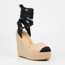 Miss Black Moniker 11 Wedge - Black footwear Miss Black
