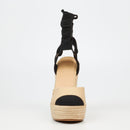 Miss Black Moniker 11 Wedge - Black footwear Miss Black