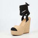 Miss Black Moniker 11 Wedge - Black footwear Miss Black