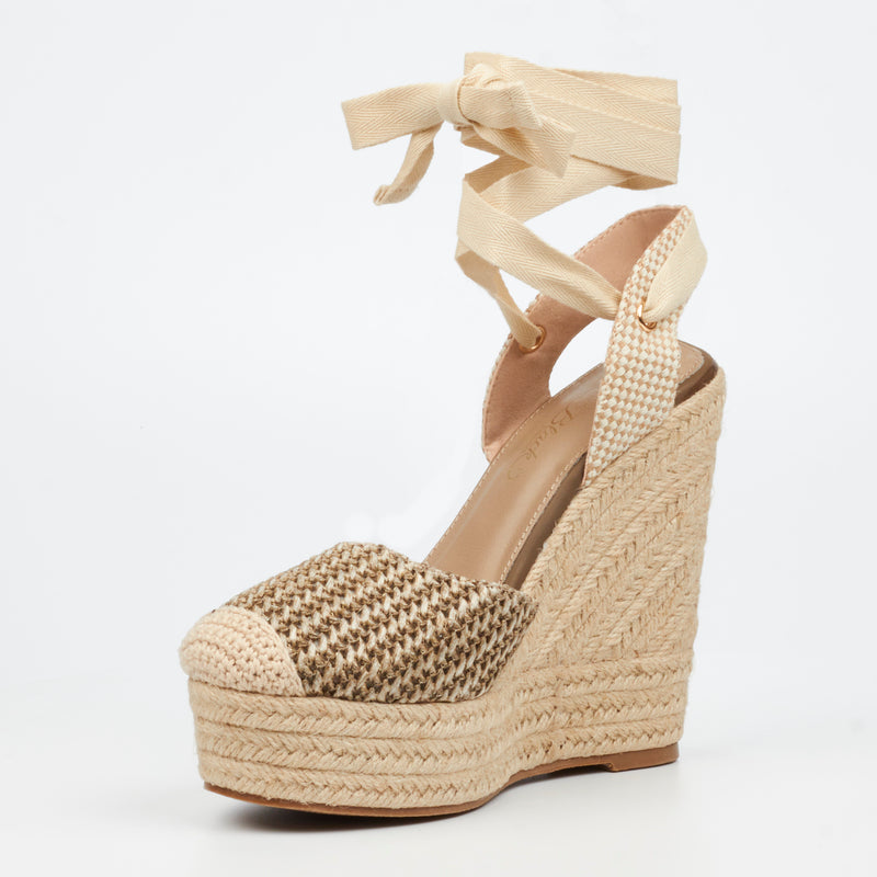 Miss Black Moniker 11 Wedge - Natural
