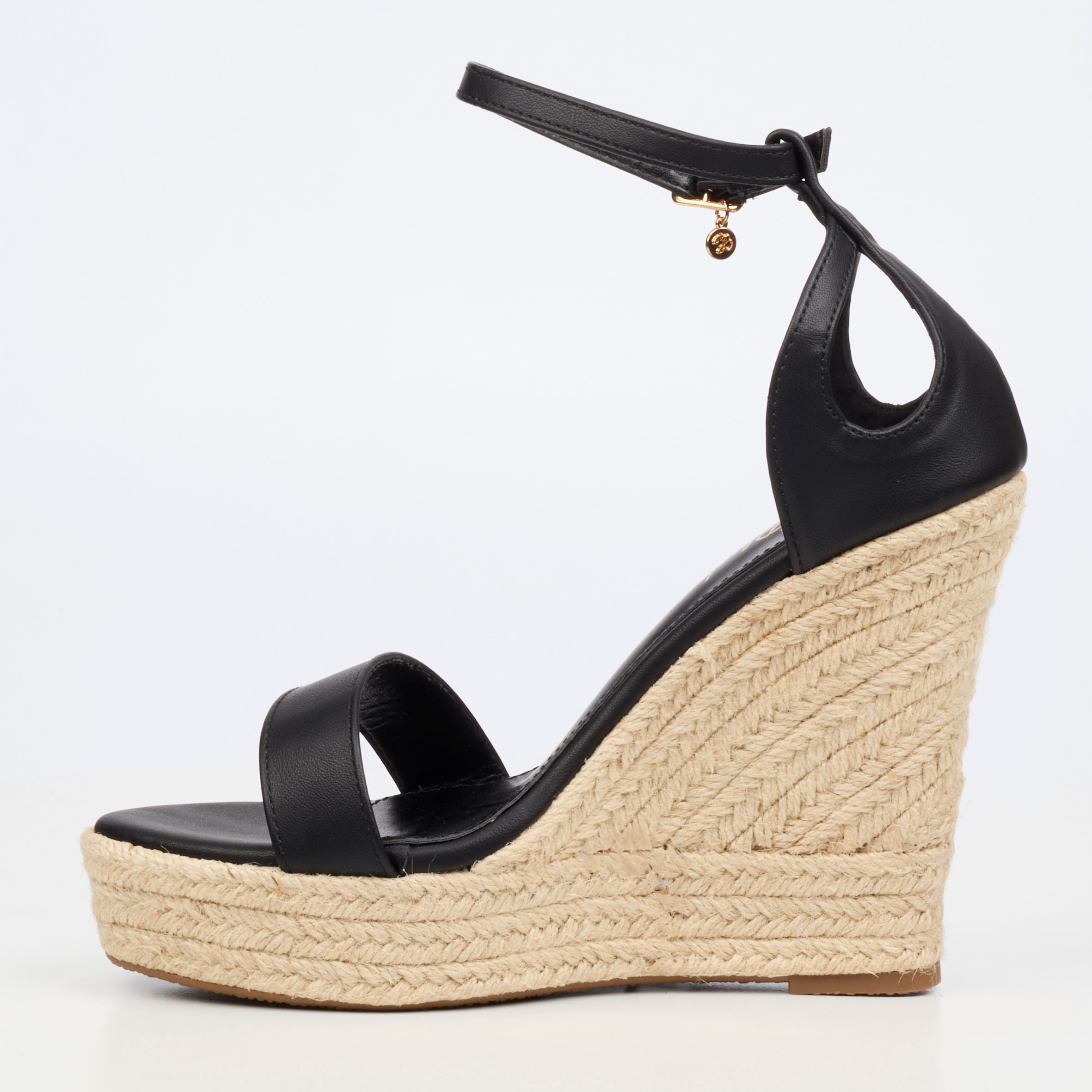Miss Black Moniker 12 Wedge - Black footwear Miss Black