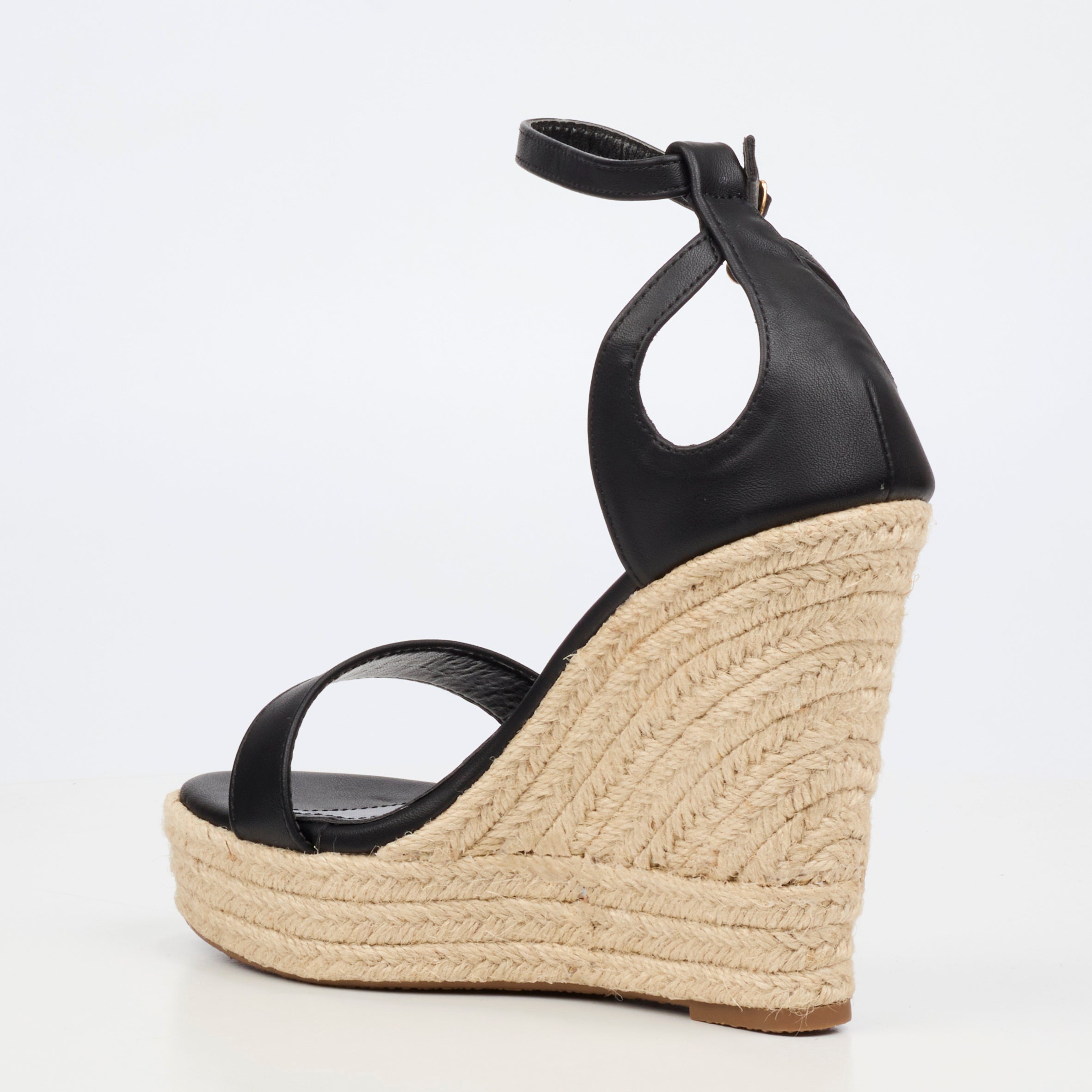 Miss Black Moniker 12 Wedge - Black footwear Miss Black