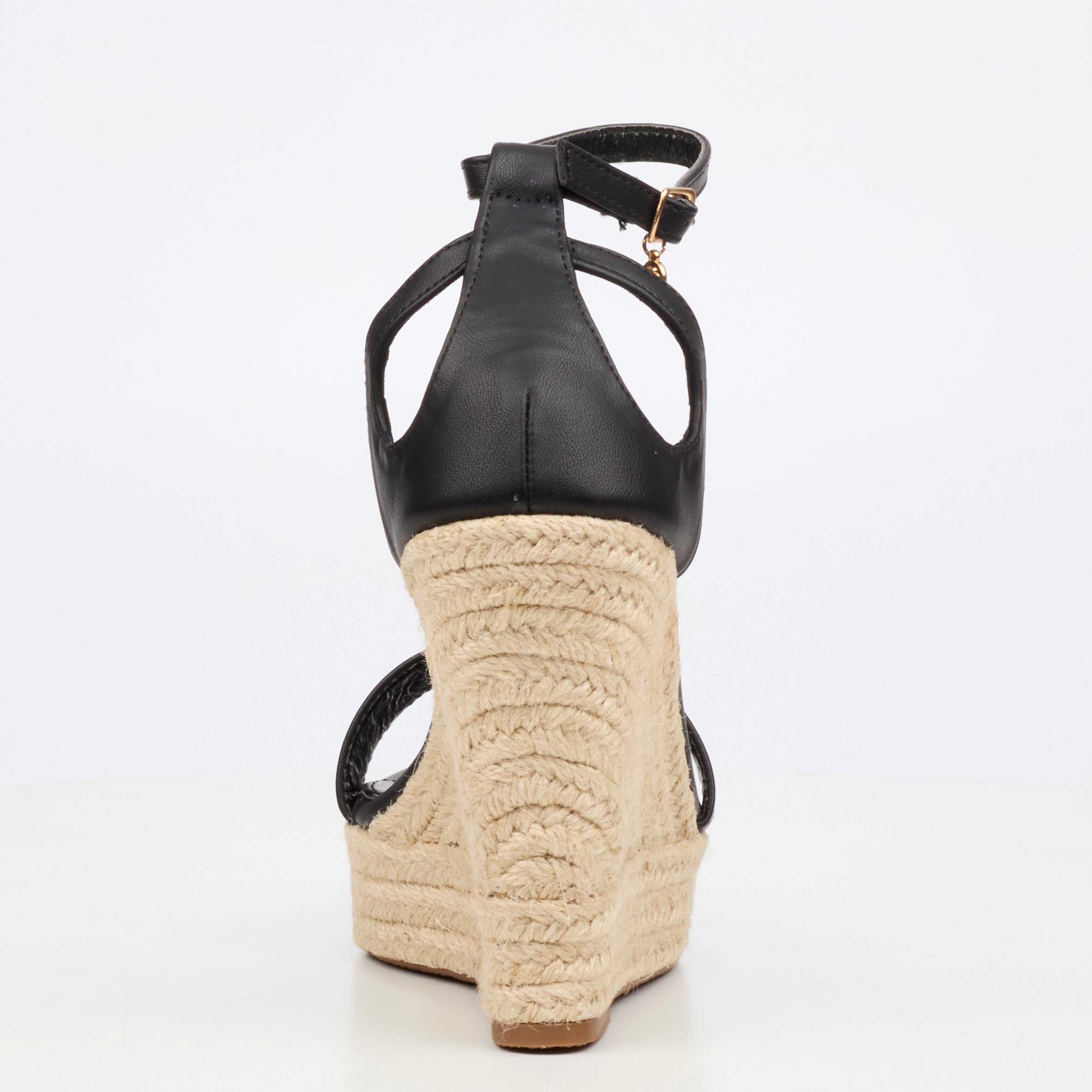 Miss Black Moniker 12 Wedge - Black footwear Miss Black